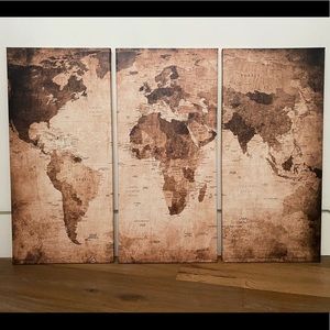 World map canvas